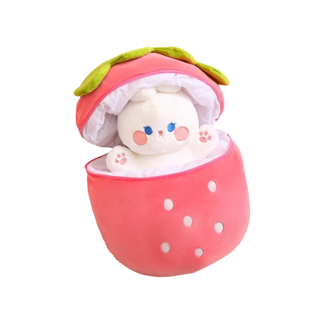 Bunny Berry™ plush nestled in a cozy room setup – perfect for kids’ rooms, nurseries, or cute decor lovers.