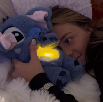 Close-up of Stitch Buddy™ plush toy - ultra-soft stuffed alien with big, expressive eyes for extra cuteness.